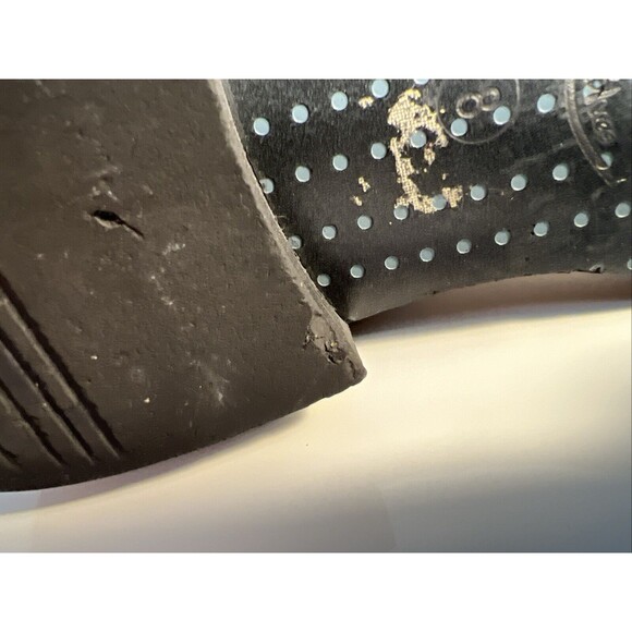 Size 8 Western Ankle Boots Mens Brown Soft Leather Banana Blues Cowboy EUC - Picture 10 of 11